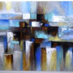 מתיחת אבסטרקט על קנבס דנה קריצ'מן